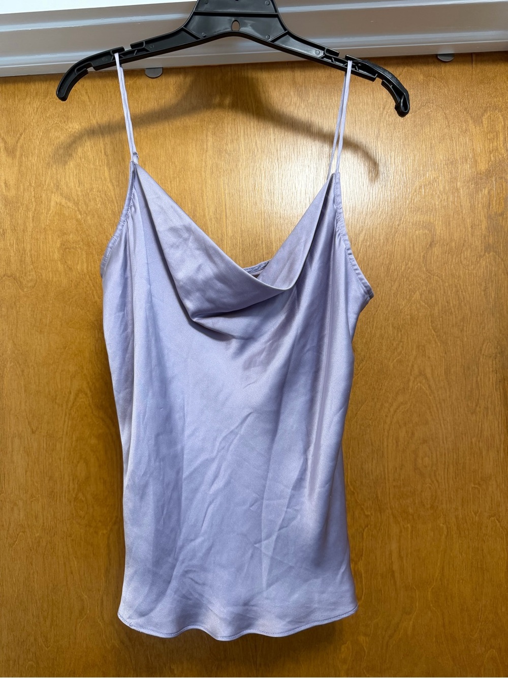 Floreat Lavender Cowl Neck Satin Camisole